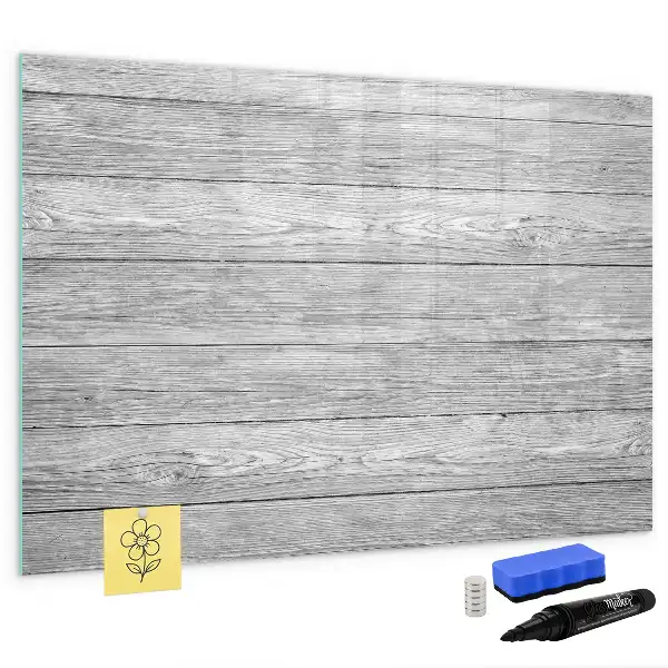 Magnetic marker board with wooden panels