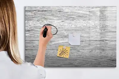 Magnetic marker board with wooden panels