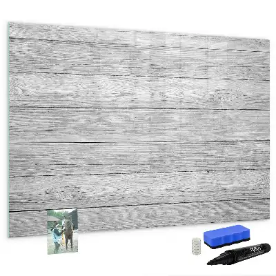 Magnetic marker board with wooden panels