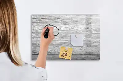 Magnetic marker board with wooden panels