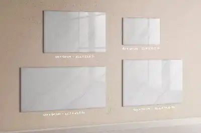 Magnetic glass dry erase board with decorative marble finish