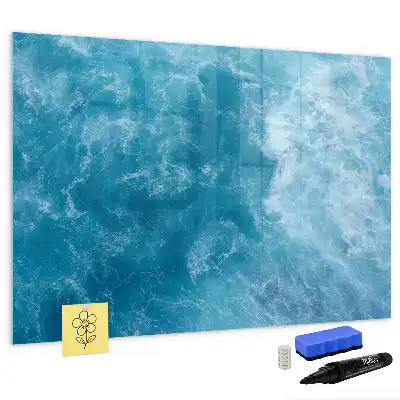 Magnetic marker board sea water color