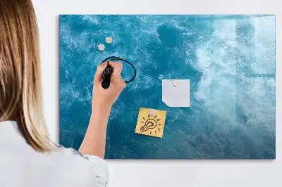 Magnetic marker board sea water color