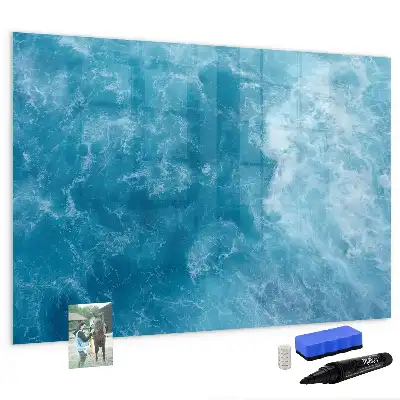 Magnetic marker board sea water color