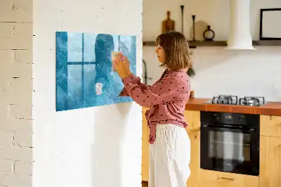 Magnetic marker board sea water color
