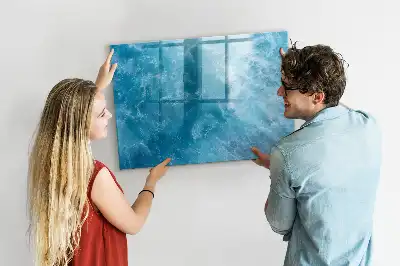 Magnetic marker board sea water color