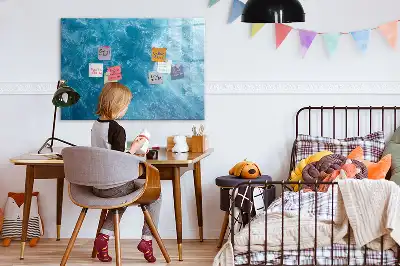 Magnetic marker board sea water color