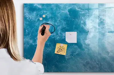 Magnetic marker board sea water color