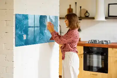 Magnetic marker board sea water color