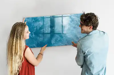 Magnetic marker board sea water color