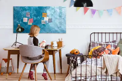 Magnetic marker board sea water color