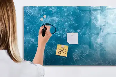 Magnetic marker board sea water color