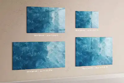 Magnetic marker board sea water color