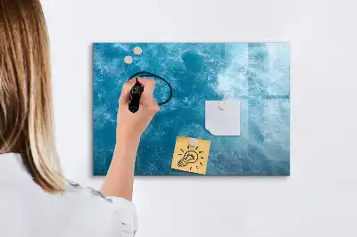 Magnetic marker board sea water color
