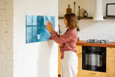 Magnetic marker board sea water color