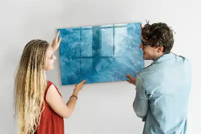 Magnetic marker board sea water color
