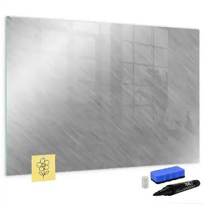 Magnetic glass dry erase board with a metal wall mount