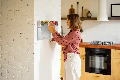 Magnetic marker board fruit on the table