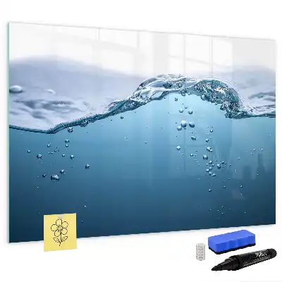 Magnetic marker board with water detail