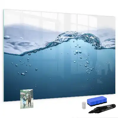 Magnetic marker board with water detail