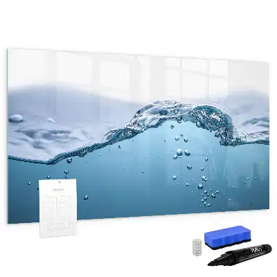Magnetic marker board with water detail