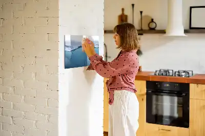 Magnetic marker board with water detail