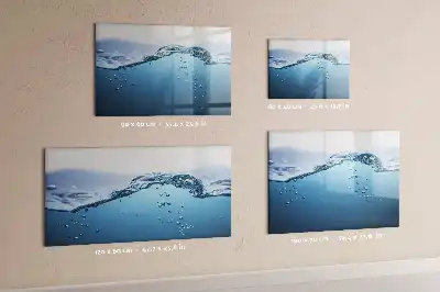 Magnetic marker board with water detail