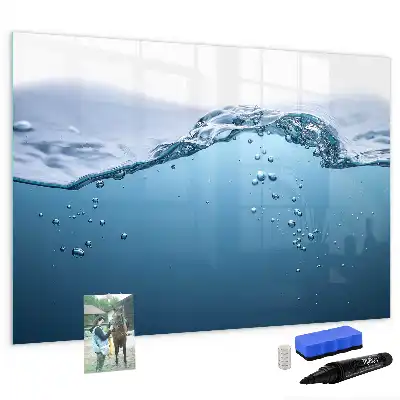 Magnetic marker board with water detail