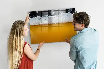 Magnetic glass dry erase board beer tap model