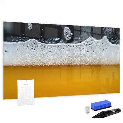 Magnetic glass dry erase board beer tap model