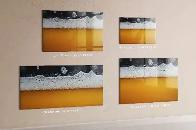 Magnetic glass dry erase board beer tap model