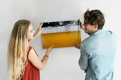 Magnetic glass dry erase board beer tap model