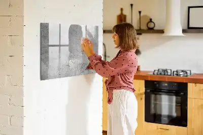 Magnetic whiteboard raw wall mountable