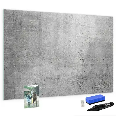 Magnetic whiteboard raw wall mountable