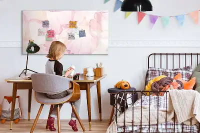 Magnetic marker board watercolor petals design