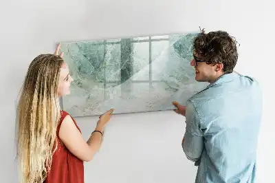 Magnetic marker board with a marble surface