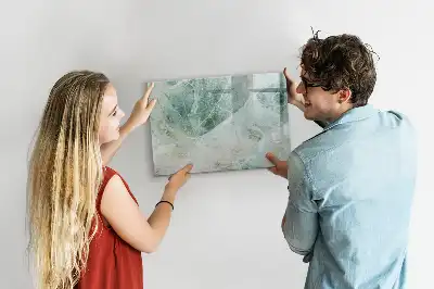 Magnetic marker board with a marble surface