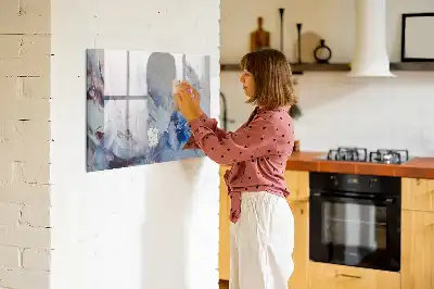 Magnetic marker board brush strokes design