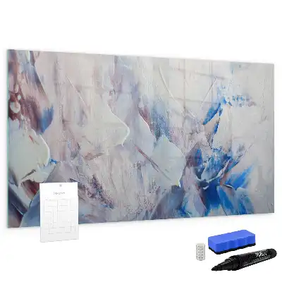 Magnetic marker board brush strokes design