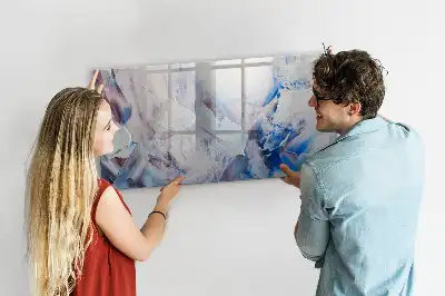 Magnetic marker board brush strokes design