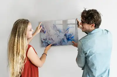 Magnetic marker board brush strokes design