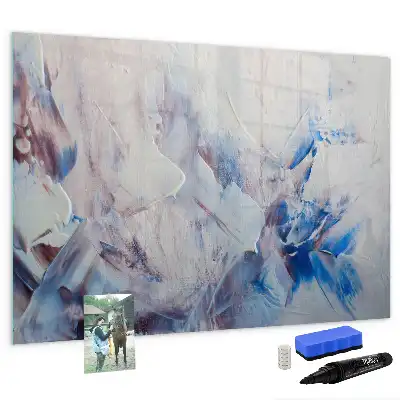 Magnetic marker board brush strokes design