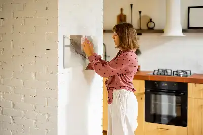 Magnetic marker board gold marble