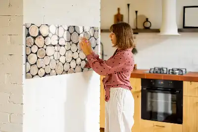 Magnetic marker board sawn tree trunk design