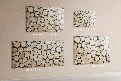 Magnetic marker board sawn tree trunk design