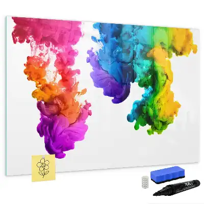 Magnetic marker board in a rainbow of colors