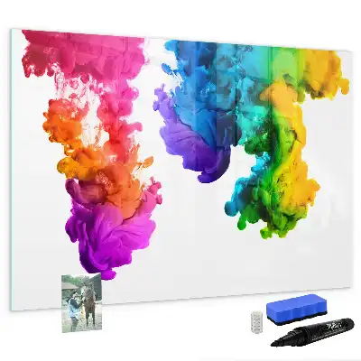 Magnetic marker board in a rainbow of colors