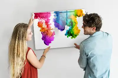 Magnetic marker board in a rainbow of colors
