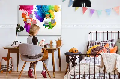 Magnetic marker board in a rainbow of colors