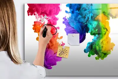 Magnetic marker board in a rainbow of colors
